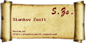 Stankov Zsolt névjegykártya